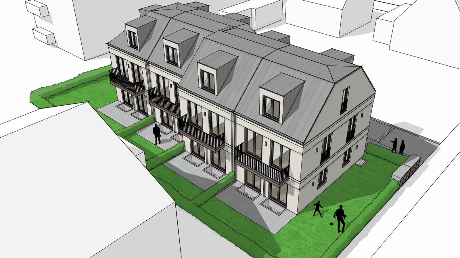 Reihenh&auml;user M&uuml;nchen-Berg am Laim