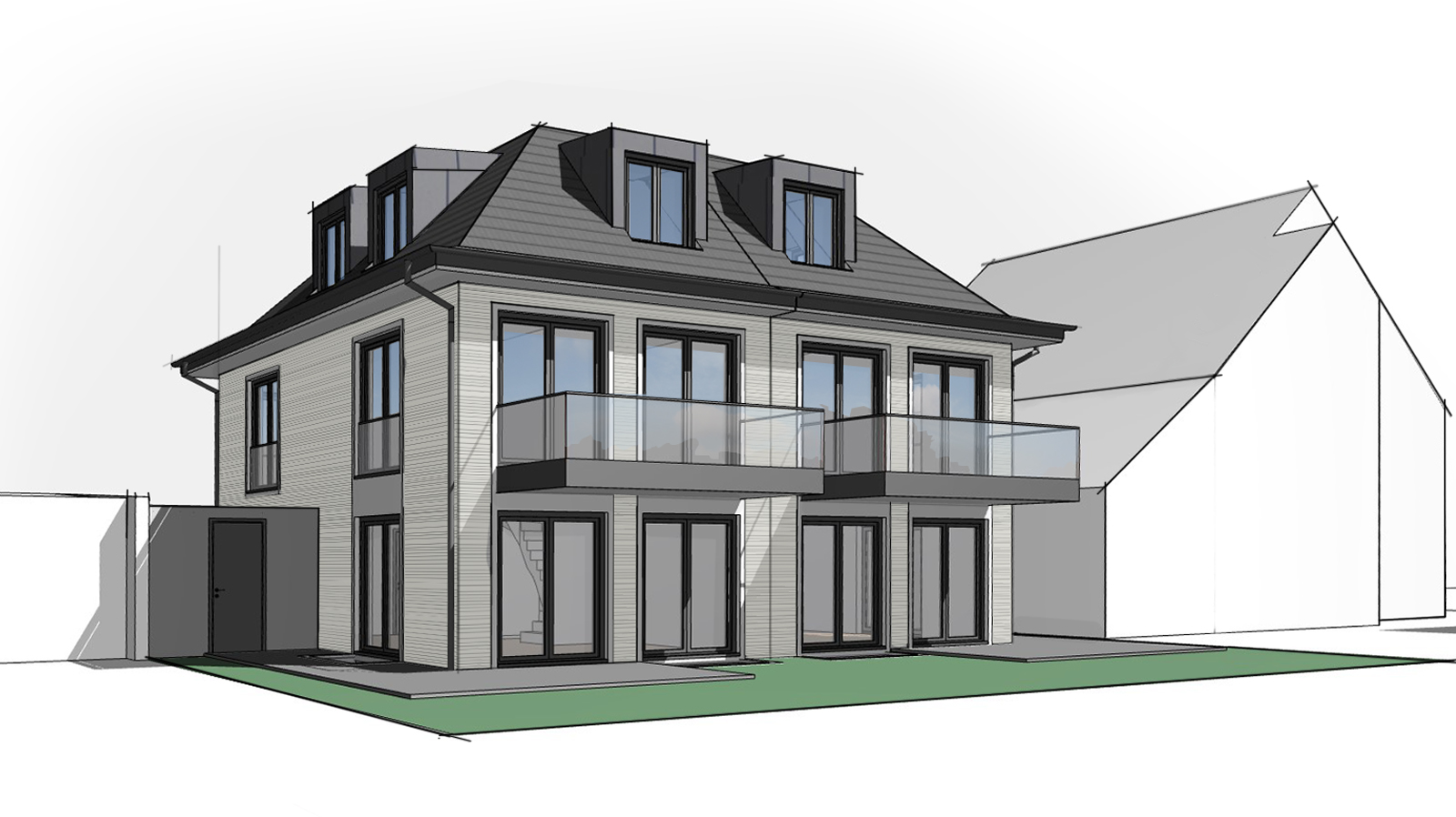 Doppelhaus M&uuml;nchen-Waldtrudering